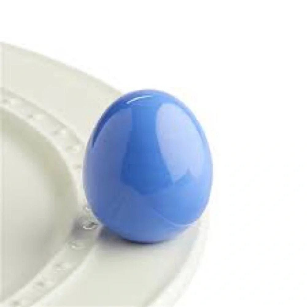 Nora Fleming Retired Blue Easter Egg Mini